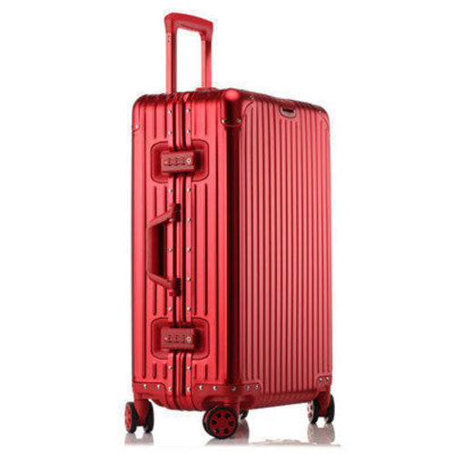 High-Capacity Aluminum-Magnesium Trolley Suitcase
