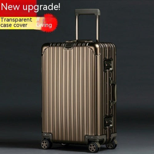 High-Capacity Aluminum-Magnesium Trolley Suitcase