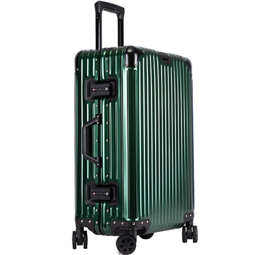 High-Capacity Aluminum-Magnesium Trolley Suitcase