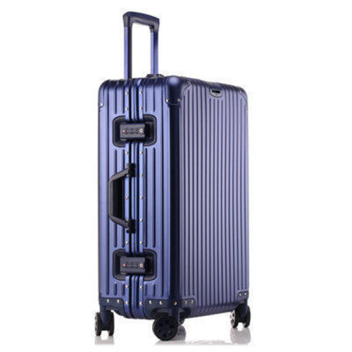 High-Capacity Aluminum-Magnesium Trolley Suitcase