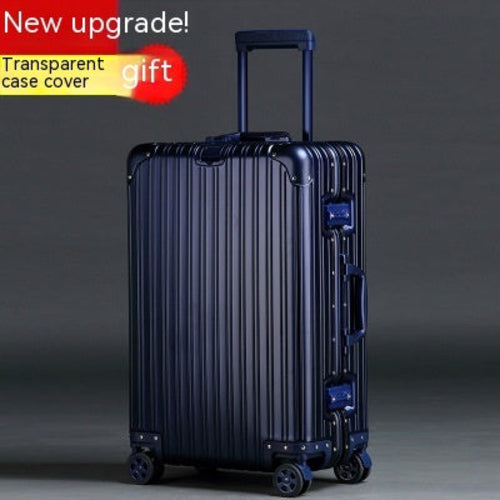 High-Capacity Aluminum-Magnesium Trolley Suitcase