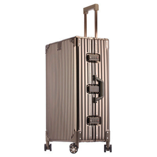 High-Capacity Aluminum-Magnesium Trolley Suitcase