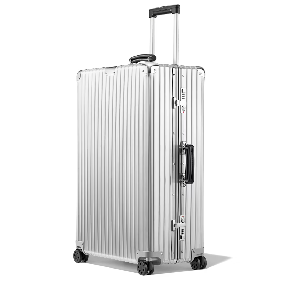 Check-In L Aluminum Suitcase — Silver (No branding)