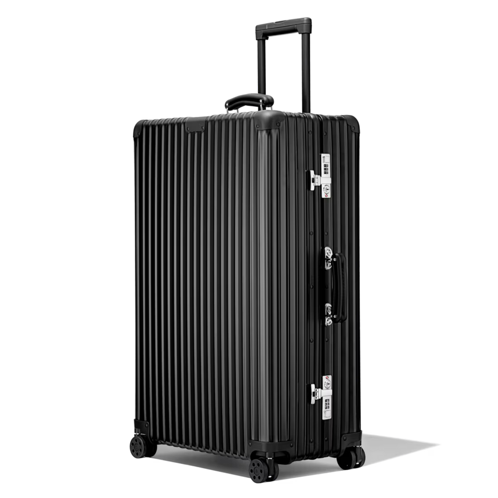 Check-In M Aluminum Suitcase — Black (No branding)