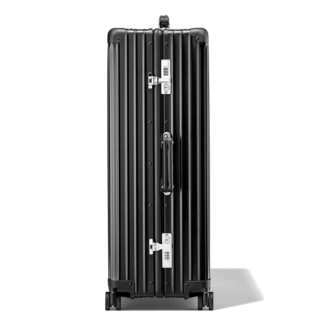 Check-In M Aluminum Suitcase — Black (No branding)