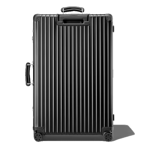 Check-In L Aluminum Suitcase — Black (No branding)