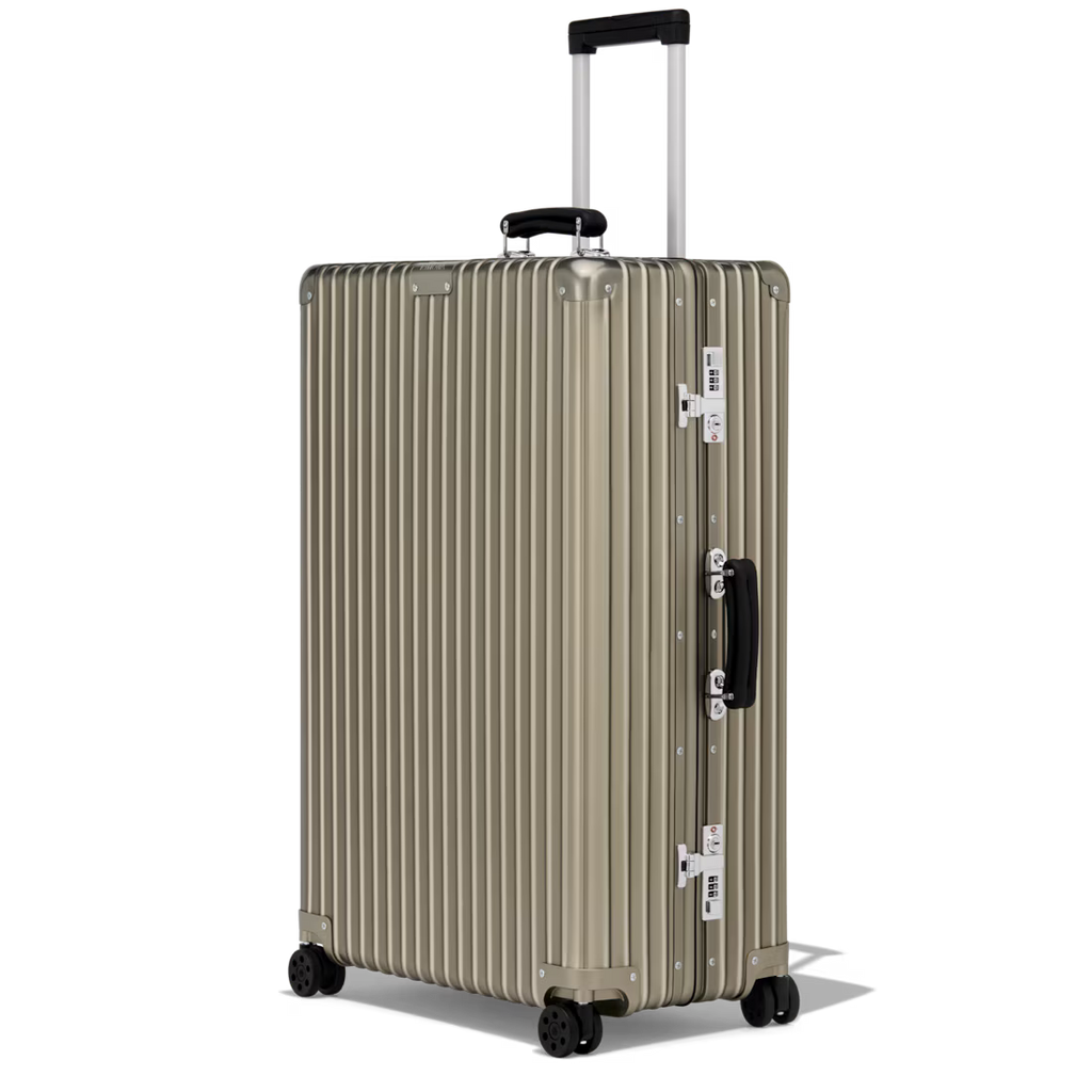 Check-In L Aluminum Suitcase — Titanium (No branding)