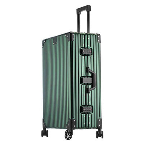 High-Capacity Aluminum-Magnesium Trolley Suitcase