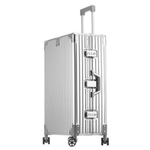 High-Capacity Aluminum-Magnesium Trolley Suitcase