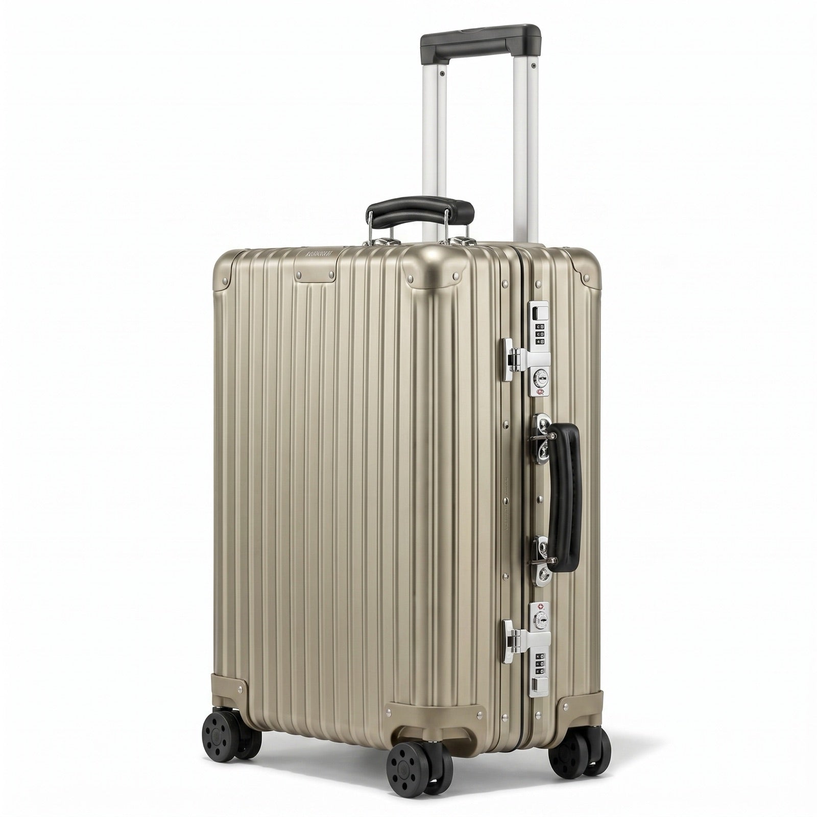 Cabin Aluminum Suitcase — Titanium (No branding)