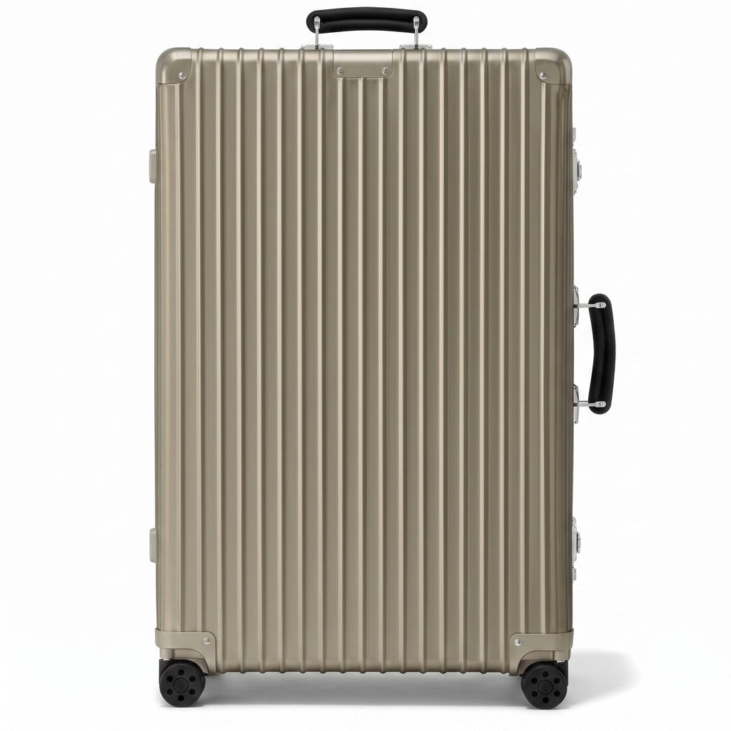 Check-In L Aluminum Suitcase — Titanium