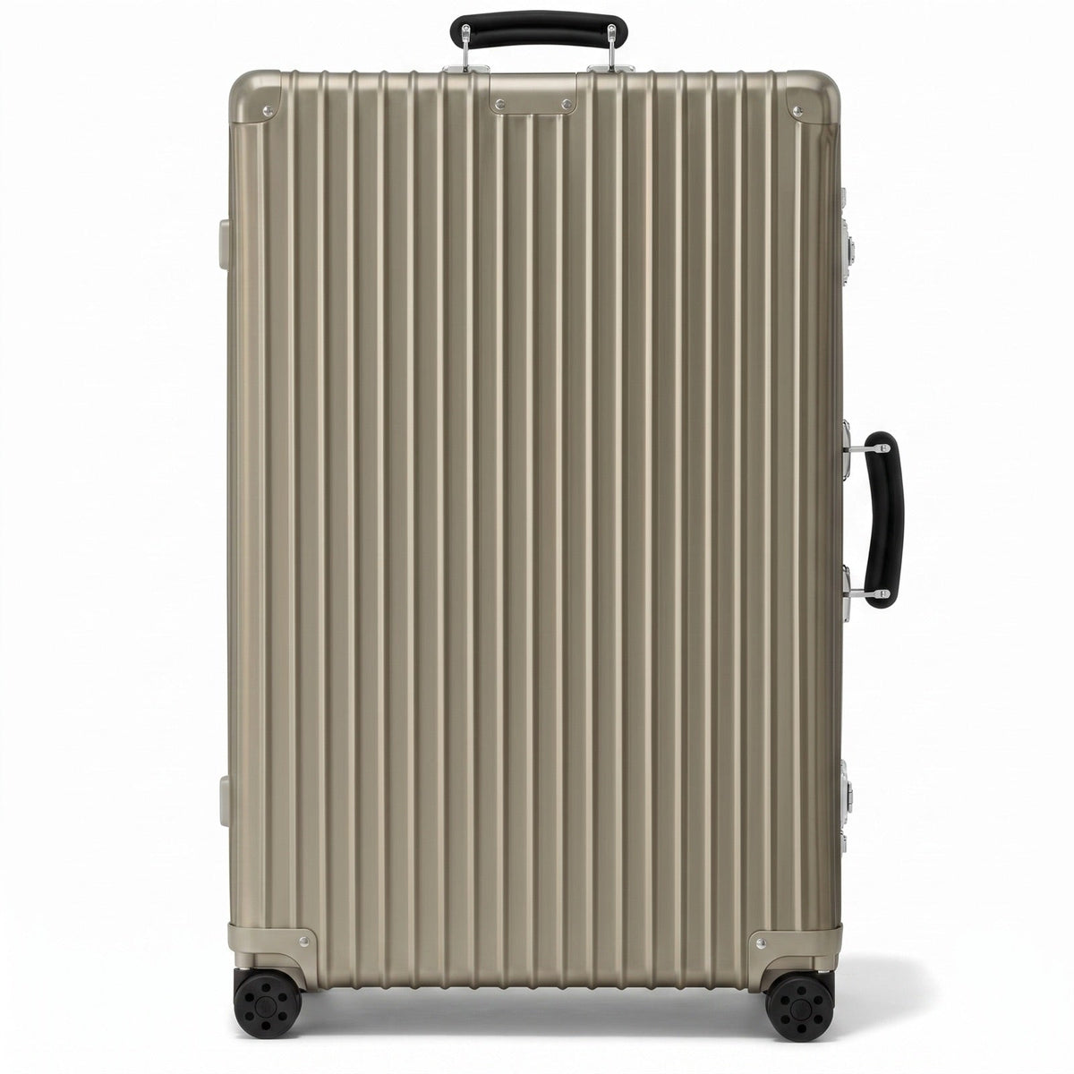 Check-In L Aluminum Suitcase — Titanium