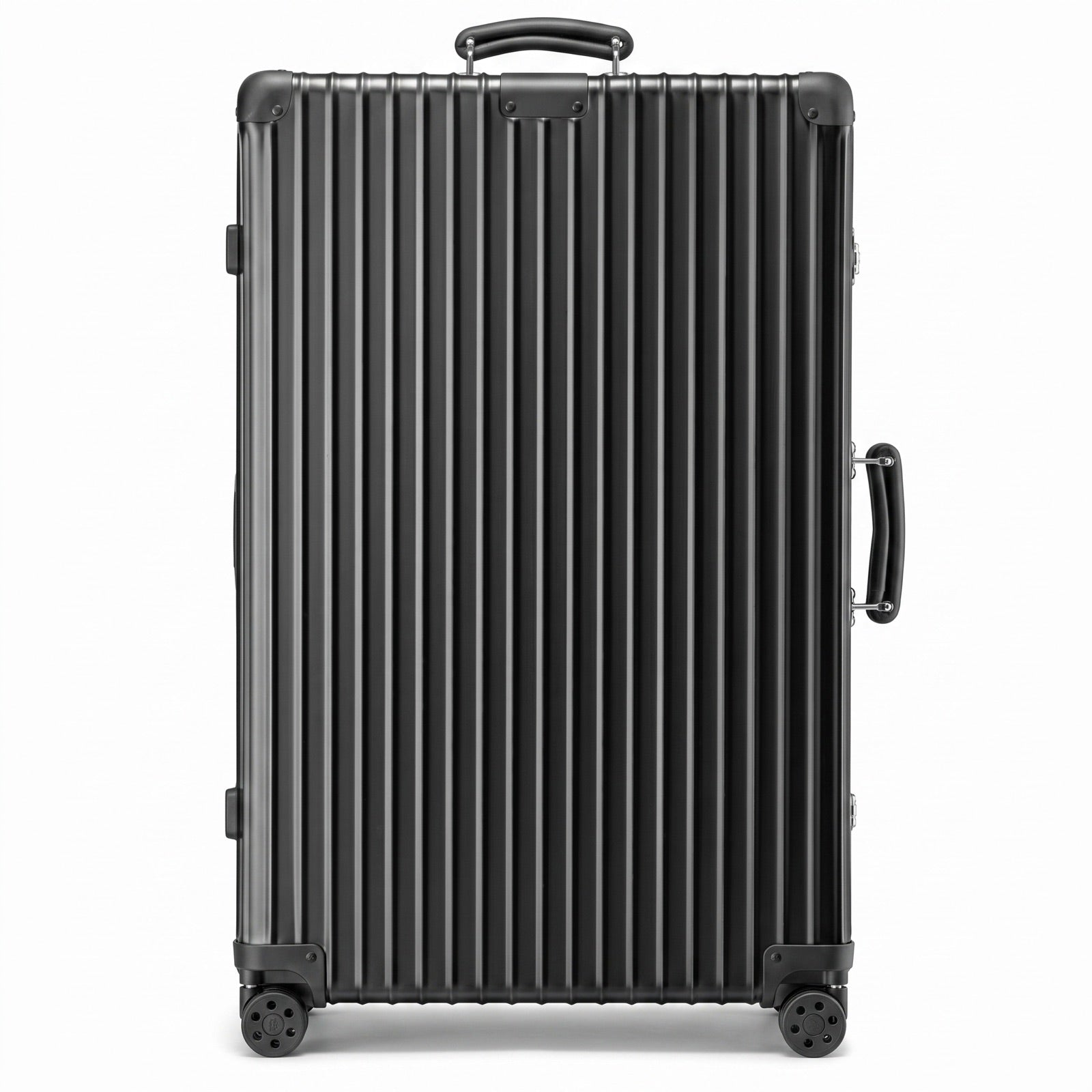 Check-In M Aluminum Suitcase — Black (No branding)