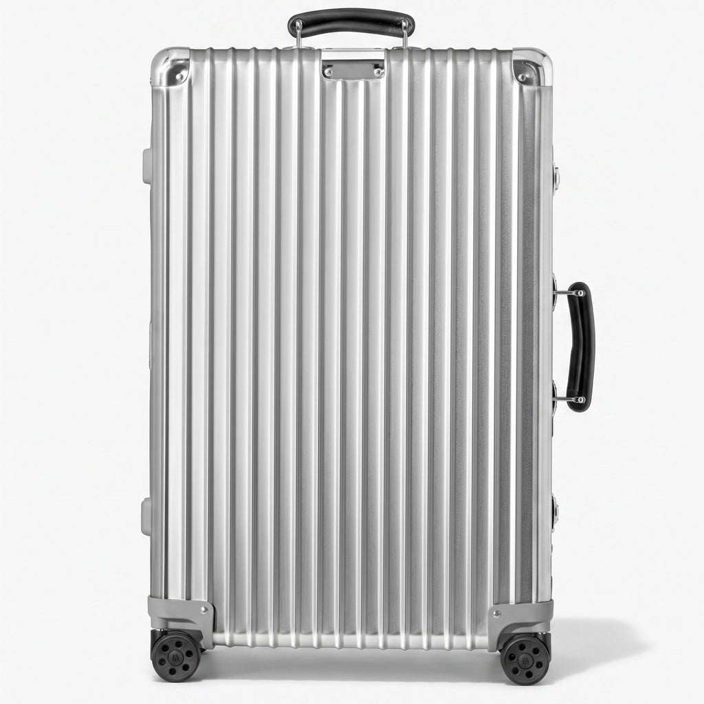 Check-In M Aluminum Suitcase — Silver