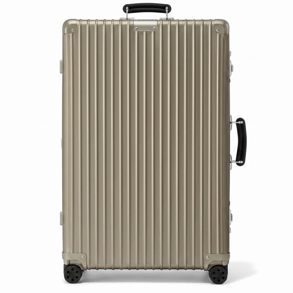Check-In M Aluminum Suitcase — Titanium