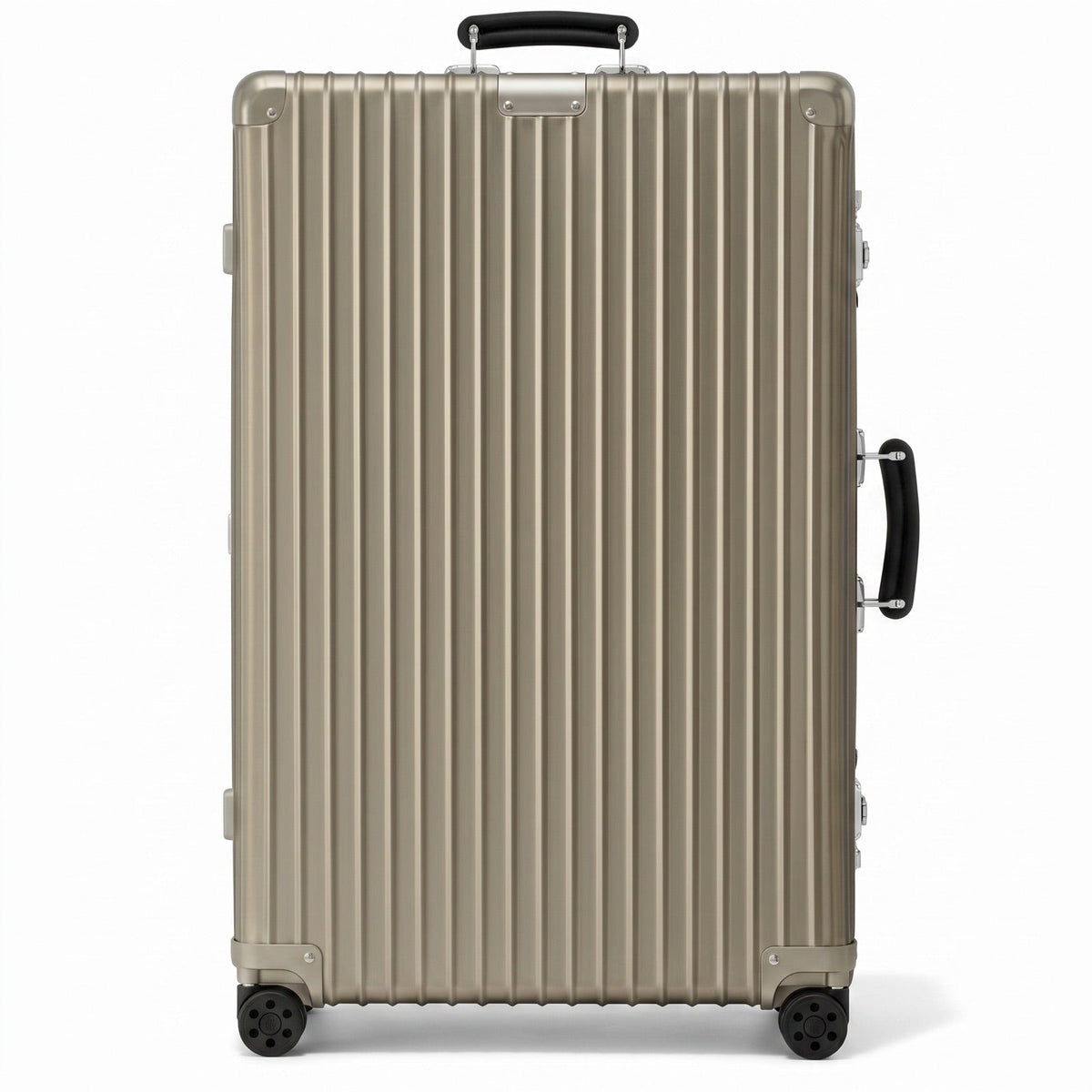 Check-In M Aluminum Suitcase — Titanium