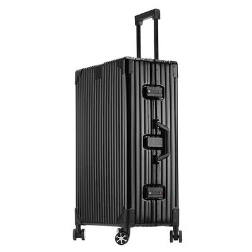 High-Capacity Aluminum-Magnesium Trolley Suitcase