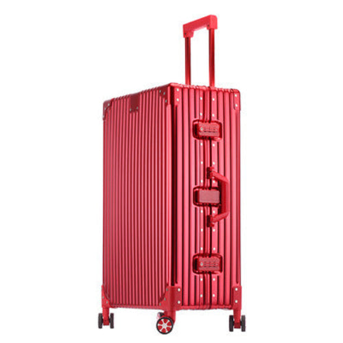 High-Capacity Aluminum-Magnesium Trolley Suitcase