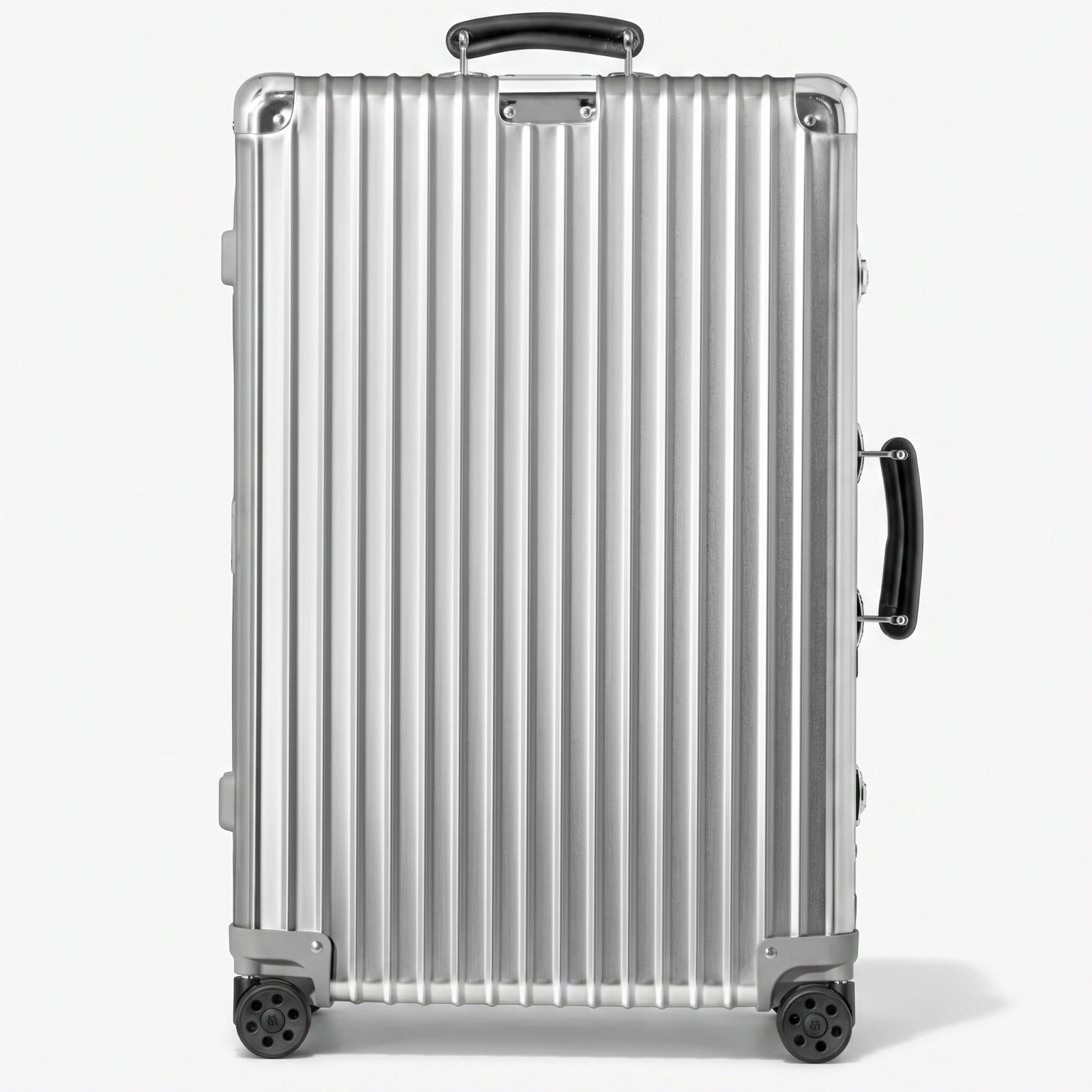 Check-In M Aluminum Suitcase — Silver