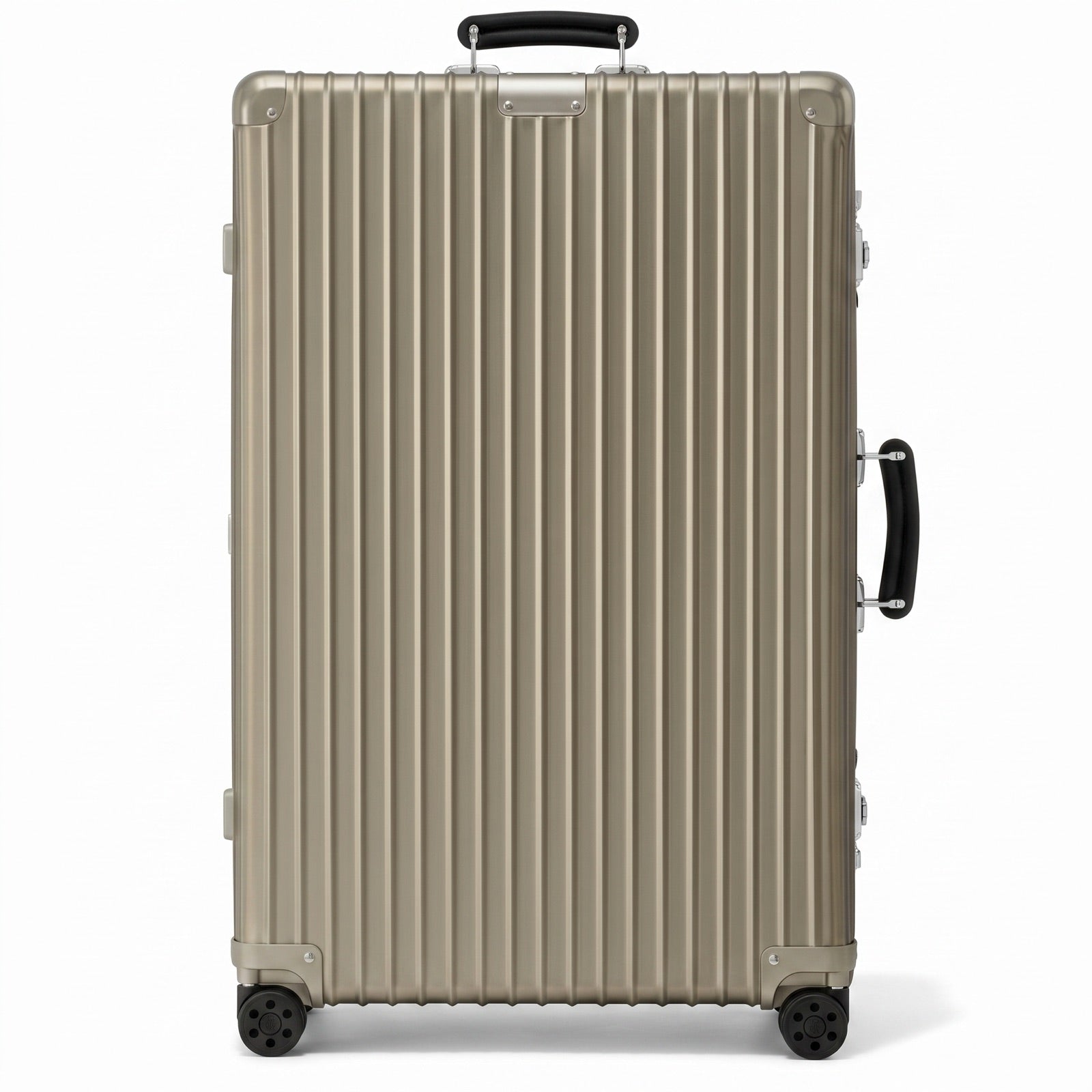 Check-In M Aluminum Suitcase — Titanium (No branding)